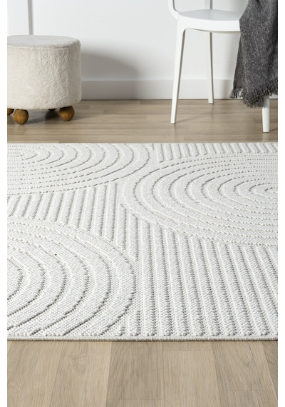Fizy Beyaz Halı Loop Sisal Halı Modern Dokuma Oturma Odası Salon Halısı 13792a Beyaz