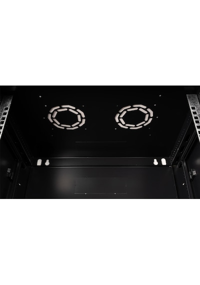 Lande - 12u 19" Duvar Tipi Rack Kabinet Genişlik: 600 Mm Derinlik: 450 Mm Siyah