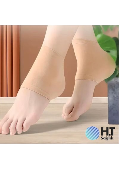 Triko Topuk Koruyucu Jel Silikon Topuk Çorabı topuk Çatlak Nemlendirici Aşınma