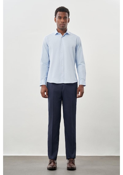 İmza Koyu Mavi Uzun Kol Düz Bez Ayağı Yarım İtalyan Yaka Cepsiz Pamuklu Classic Slim Fit Gömlek 1004245268 Koyu Mavi İmza Koyu Mavi Uzun Kol Düz Bez Ayağı Yarım İtalyan Yaka Cepsiz Pamuklu Classic Slim Fit Gömlek 1004245268 Koyu Mavi