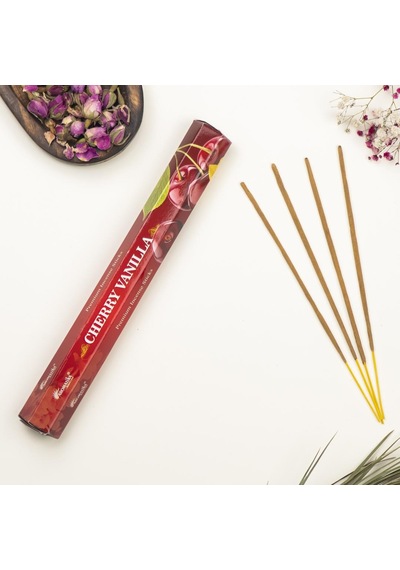 Aromatika Kiraz & Vanilya Aromalı Premium Çubuk Tütsü