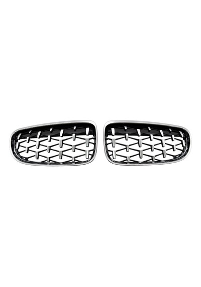 Bmw E90 Lcı Panjur Set, Krom-krom-siyah, Diamond, 2009-11, B A0903170