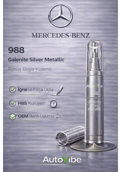 Mercedes-benz Rötuş Boya Kalemi 988 Galenite Silver Metallic