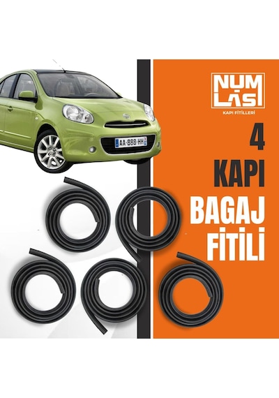 Nissan Micra 2011-2017 4 Kapı + Bagaj Fitili-a Kalite-numlas-nm5528