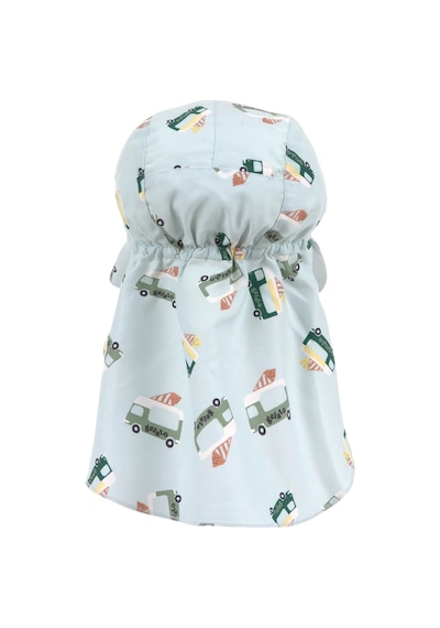 Lassig Flap Hat Uv Korumalı Uzun Şapka Ice Cream Truck Illusion Blue Mavi