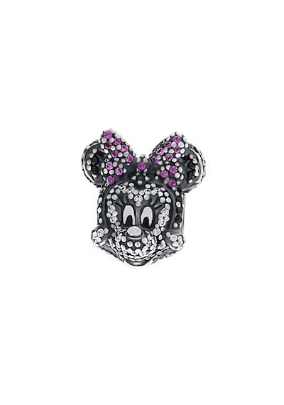 Kadın Antrasit Renk Detay Mickey Model Gümüş Charm