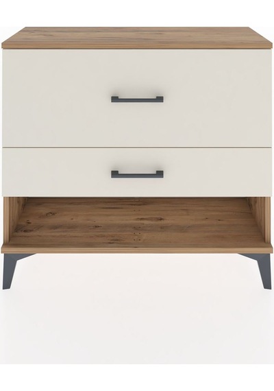 Arges Şifonyer 2 Çekmeceli 88x30x80 Çam-aytaşı Çam