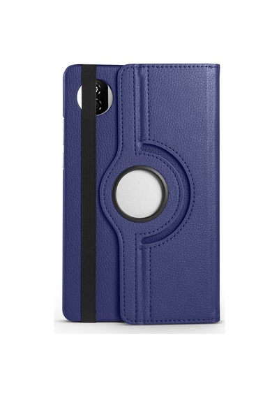 Honor Pad X7 2025 8.7 Jms-w09-jms-l09 Uyumlu 360 Dönebilen Standlı Pu Deri Tablet Kılıfı - Lacivert - T40596