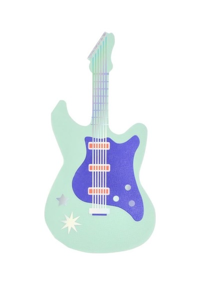 Meri Meri - Elektro Gitar Peçete - L - 16 Adet