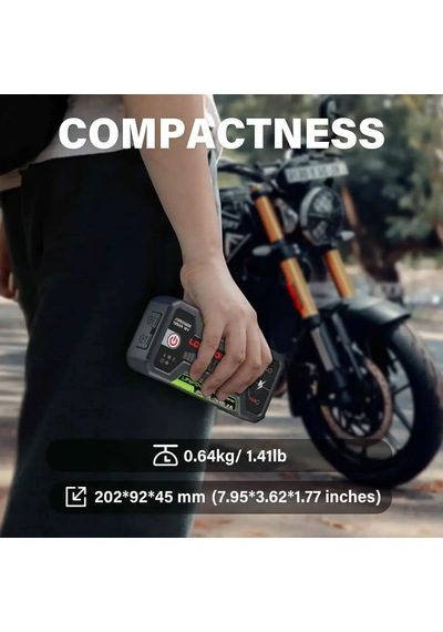 J1350pro 12v 1350amp Lifepo4 Akıllı Akü Takviye + Powerbank + Led Lamba