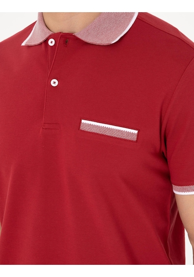Pierre Cardin Erkek Nar Çiçeği Tişört 50307562-vr239 Nar Çiçeği