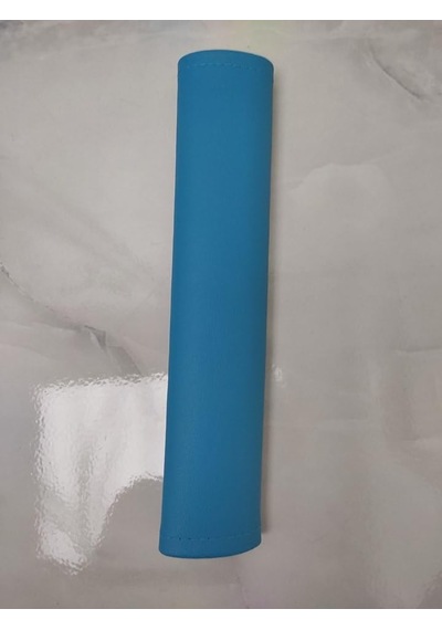 Mavi Suni Deri Emniyet Kemeri Kılıfı, Su Geçirmez Vinyllex Deri, 28x6 Cm, 2 Adet