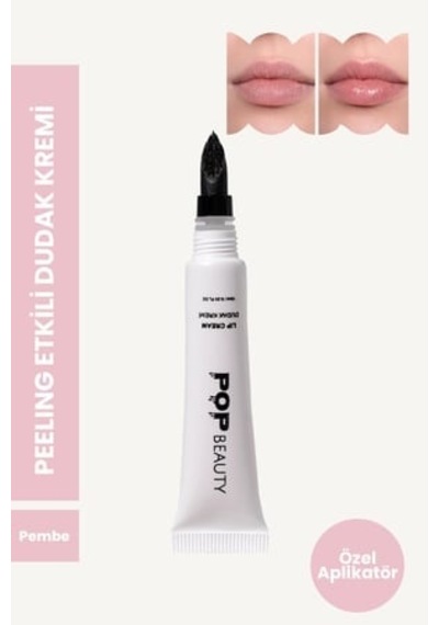 Peeling Yapan Dudak Kremi Pembe & Aydınlık Veren Gözenek Küçülten Makyaj Bazı