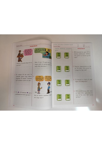 İlkokul 2. Sınıf Matematik Problem Çözme Kitabı Ve Pensan 12 Renk Boya & Kırtasiye Seti + Tangram
