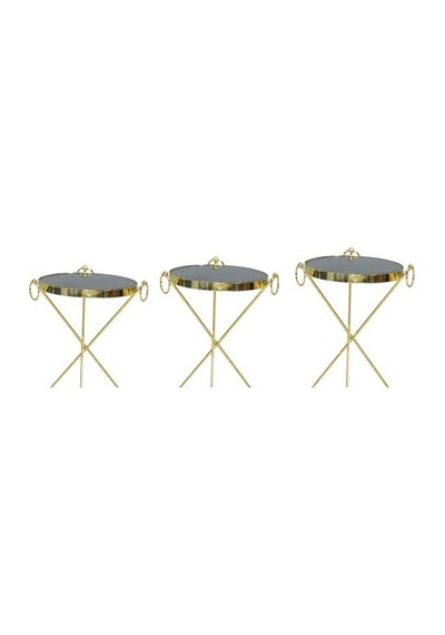 Zigon Brc Küpe Model Sehpa Metal Bakır Roza Renk Ayak Kırılmaz Cam Tabla El Yapım