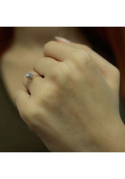 Lova H Renk 0,23 Karat Pırlanta Tektaş Yüzük - 1020073