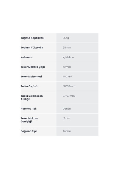 Hts 321 50 20 Gri Tablalı Teker Belirtilmemiş