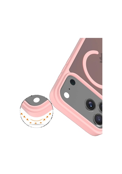 Joko Apple Uyumlu iPhone 17 Pro Max Kılıf Jota Seri Magsafe Kapak Pudra