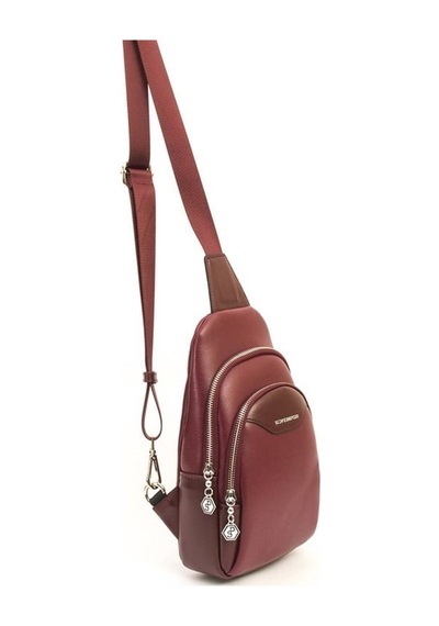 Silver Polo Sp959 Kadın Vücut Çantası Düz Bordo-bordo