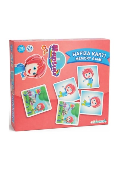 Adel Trt Çocuk Hapşuu Hafıza Kartı Memory Game 48 Kart