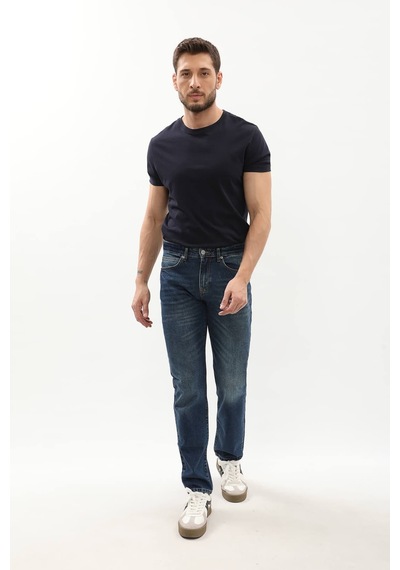 Erkek Normal Kalıp Regular Jean Pantolon Mavi