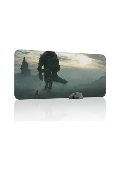Shadow Of The Colossus Dikişli Kauçuk Oyuncu Mousepad V4 - 90x40 Xxl Gaming Mouse Pad
