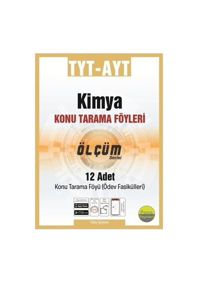 Tyt-ayt Kimya Tarama Föyleri 12 Fasikül 12x16 Sayfa - Pano