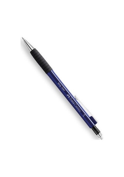 Faber-Castell Grip 1345/47 Versatil Kalem, 0.7 mm,Lacivert, Ergonomik Tutuş, Yaylı Uç, Uzun Silgi, Modern Tasarım