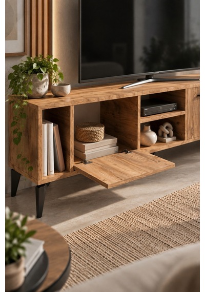 Sulorahome Çok Renkli Tv Sehpası 160x35 Cm