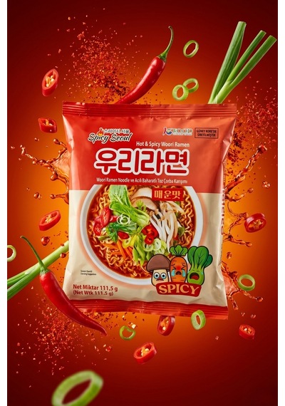 Woori Ramen Acılı Kore Ramen 10'lu Paket
