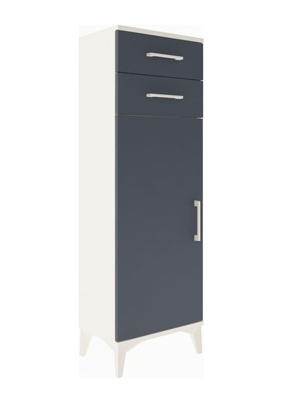 Arges Dolap 2 Raflı 2 Çekmeceli Tek Kapaklı 44x30x134 Aytaşı-... Aytaşı
