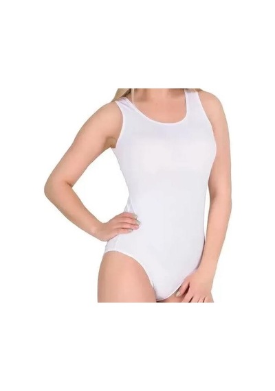 6 Adet Anıt Bayan Geniş Askılı Çıtçıtlı Body 4059 Beyaz