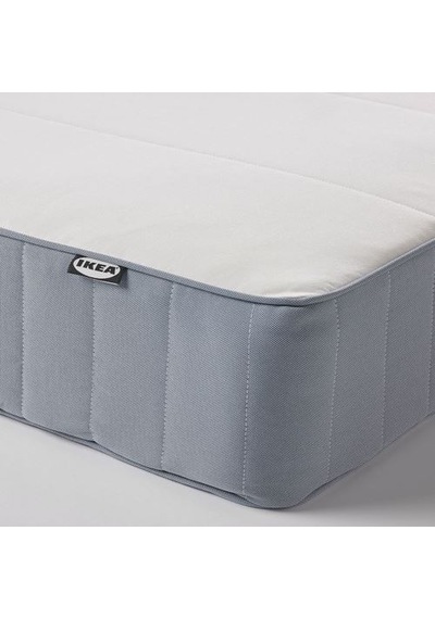 Ikea Vestmarka Tek Kişilik Yatak, Açık Mavi, 90x200 Cm