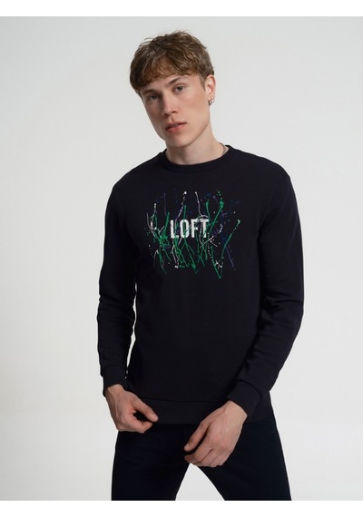 Erkek Sweatshirt Lf2034076 Siyah