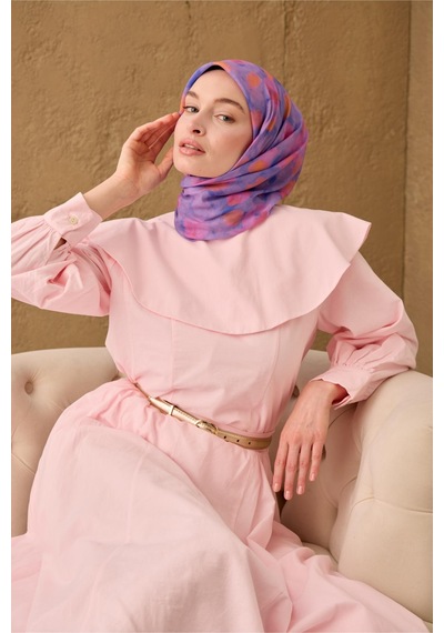 Silk Home Soft Eşarp 73098-12 Eflatun, Pembe, Turuncu