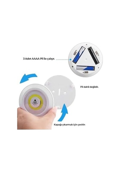 3lü Kumandalı Kabin Led Set Gece Lambası Heroled Mutfak Tezgah Altı Dolap İçi Kabin Altı Banyo Aydınlatması Açık Lacivert 3lü Kumandalı Kabin Led Set Gece Lambası Heroled Mutfak Tezgah Altı Dolap İçi Kabin Altı Banyo Aydınlatması Açık Lacivert