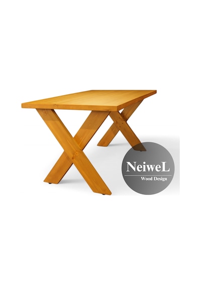 Neiwel Odes Doğal Ahşap Toplantı Masası x 80 x 200 Açık Ceviz