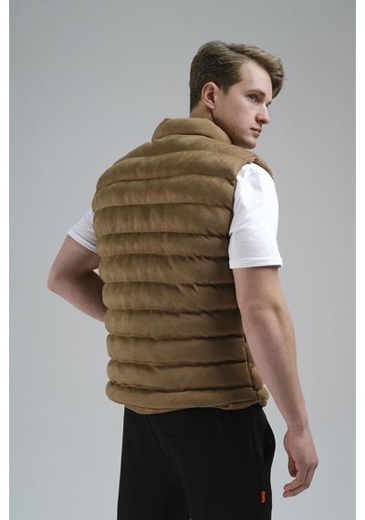 Oksit Tobia Slim Fit Cepli Dolum Süet Erkek Yelek