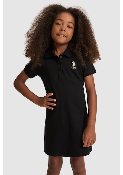 U.s. Polo Assn. Kız Çocuk Siyah Elbise Örme 50320314-vr046