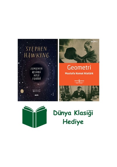 Zamanın Resimli Kısa Tarihi Ciltli + Geometri + Dünya Klasiği Hediye