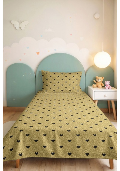 Kalpli Sarı Genç Odası Tek Kişilik Pike Takımı - Minimal Siyah 160x220 Cm Kapitone Yatak Örtüsü Turkuaz