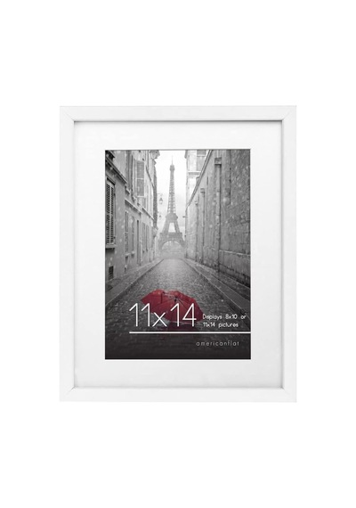 Lexroo - 28cm X 36cm White Wood Picture Frame With Glass Front