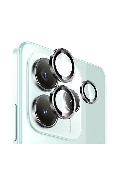 Forzacase Redmi Note 14 4g İle Uyumlu Kamera Camı Lens Koruyucu Halka Seti - Fc381 Siyah