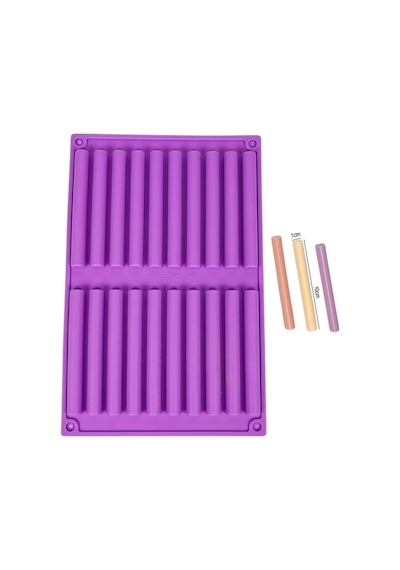 Silikon Stick Çikolata Kalıbı Çubuk Kraker Kalıbı Buz Kalıbı Kahverengi
