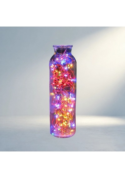 Dekoratif Rgb Pilli Led Işık 3 Metre İç Mekan Kullanımı .