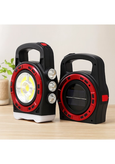 3ın1 Solar Usb Şarjlı 20w El Feneri Powerbank