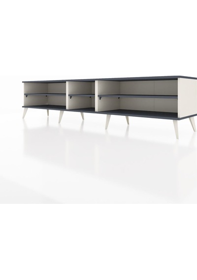 Hyperion Tv Ünitesi 3 Raflı 220x44x51 Aytaşı-antrasit Antrasıt/antrasıt - Aytası Hyperion Tv Ünitesi 3 Raflı 220x44x51 Aytaşı-antrasit Antrasıt/antrasıt - Aytası