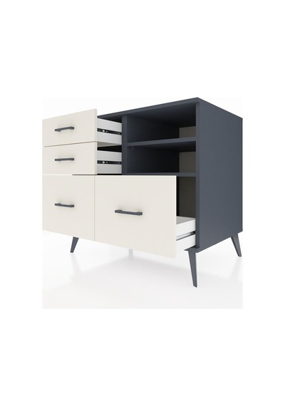Kronos Şifonyer 2 Raflı 4 Çekmeceli 88x59x80 Antrasit-antrasit/aytaşı Antrasit/aytaşı Kronos Şifonyer 2 Raflı 4 Çekmeceli 88x59x80 Antrasit-antrasit/aytaşı Antrasit/aytaşı