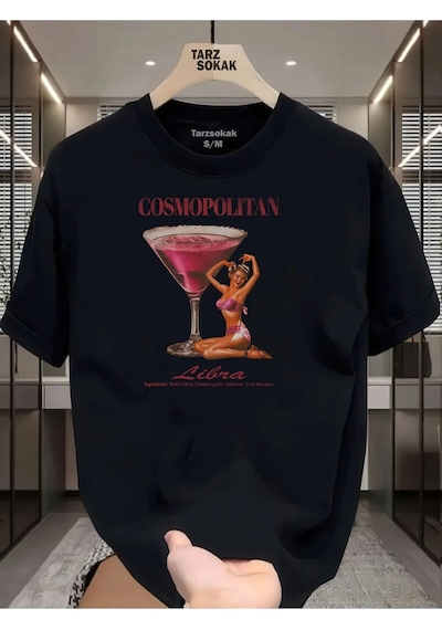 Startmore Unisex Cosmopolitan T-shirt Siyah