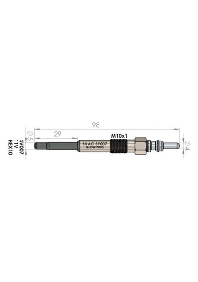 Isıtma Bujisi Sv007 Transporter 1.9 2.5tdı 03-06